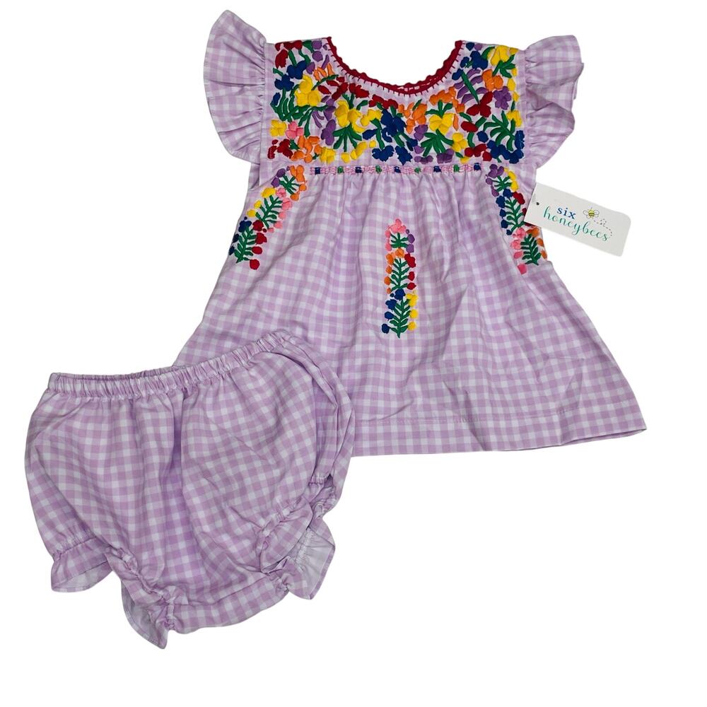NWT Six Honeybees 6M Camila Flutter Sleeve Dress